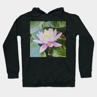 Transcend - water lily painting Hoodie